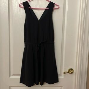 Athleta Active Black Savannah Strap Waisted Sleeveless Dress Size extra small